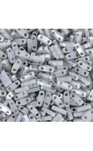 Miyuki quarter tila 5x1.2mm beads - Silver grey ceylon QTL-526
